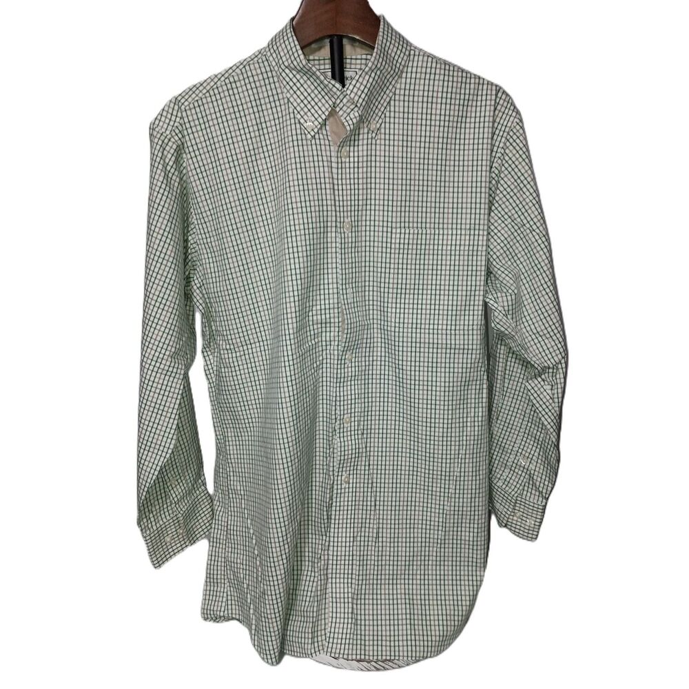 Paul Fredrick: Plaid Long-Sleeve Button Down Slim Fit Shirt, Men Size 16-32